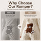 🧸Langermet romper med hette i mykt stoff for damer – koselig komfort du vil leve i