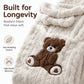 🧸Langermet romper med hette i mykt stoff for damer – koselig komfort du vil leve i