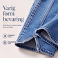Jeans med høy midje og vide ben for kvinner