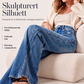 Jeans med høy midje og vide ben for kvinner