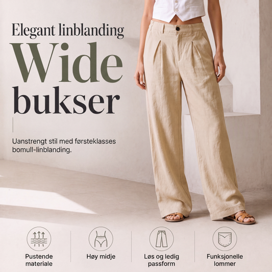 Dame sommer pustende videbukser