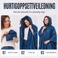 Unisex vanntett lett regnponcho med hette