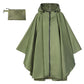 Unisex vanntett lett regnponcho med hette