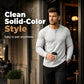 Henley-skjorte i slim fit for menn