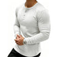 Henley-skjorte i slim fit for menn