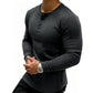 Henley-skjorte i slim fit for menn