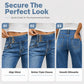 Elastiske jeans med vide ben for kvinner