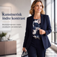 3-delt dresssett for kvinner: blazer, topp og bukser