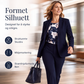 3-delt dresssett for kvinner: blazer, topp og bukser