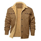 Casual Sherpa-cargojakke for menn