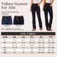 Jeans med høy midje og korsformet, asymmetrisk design for kvinner