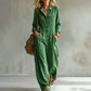 🍂 Cargo-jumpsuit med vide ben for damer – uanstrengt, praktisk stil og høstlig komfort