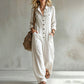 🍂 Cargo-jumpsuit med vide ben for damer – uanstrengt, praktisk stil og høstlig komfort