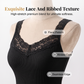 👚Sesongens stil – Tanktop med slank passform og blonder – fremhever kroppens kurver og passer til mange anledninger, enten som undertøy eller som topp i seg selv
