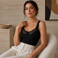 👚Sesongens stil – Tanktop med slank passform og blonder – fremhever kroppens kurver og passer til mange anledninger, enten som undertøy eller som topp i seg selv