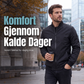 Klassisk uformell bomberjakke for menn