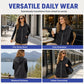 Casual denimvest med hette for damer