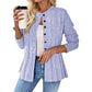 Kabelstrikket cardigan med knapper for damer