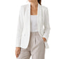 Populært tilbud: 50 % rabatt💖 Uformell blazer for damer med åpen front