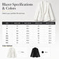 Populært tilbud: 50 % rabatt💖 Uformell blazer for damer med åpen front