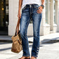 Dames slanke stretchbare jeans