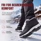 Vinter varme slip-on snøstøvler for menn