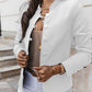 Elegant, ettersittende blazer for kvinner med gullknapper