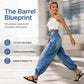 ✨ Kledende denimstil | Barrel-jeans for damer med høy midje og justerbar kant