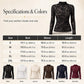 Elegant langermet bluse i blonder for damer