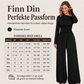 Offskulder jumpsuit med vide ben for kvinner