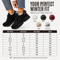 Dame Varme Vinter Strikkede Sneakers
