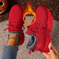 Dame Varme Vinter Strikkede Sneakers