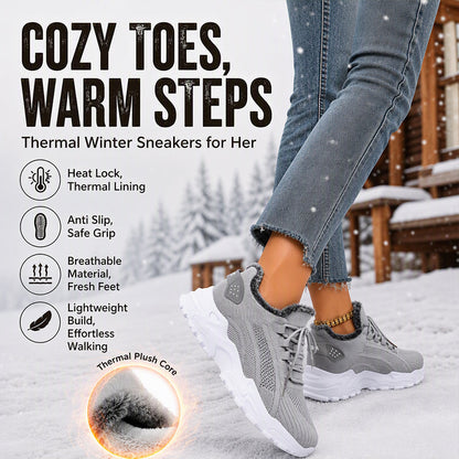 Dame Varme Vinter Strikkede Sneakers