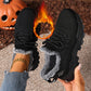 Dame Varme Vinter Strikkede Sneakers