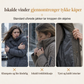 Dame vattert parkas med imitert pels for vinter