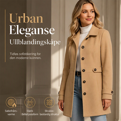 Elegant, figurkledet enkeltspent kåpe for kvinner