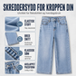 Høyelastiske wideleg jeans for kvinner
