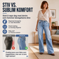 Høyelastiske wideleg jeans for kvinner