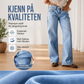 Høyelastiske wideleg jeans for kvinner