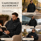 Herre vintergenser med fleecefor, jacquardmønster, lange ermer, pullover-sweatshirt for uformell utendørs bruk