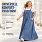 Dame oversized uformell dongeri selbukjole (maxi)