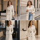 🏷️ Stilig fra jobb til middag | Midtlang, drapert trenchcoat for damer