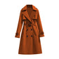 🏷️ Stilig fra jobb til middag | Midtlang, drapert trenchcoat for damer