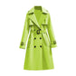 🏷️ Stilig fra jobb til middag | Midtlang, drapert trenchcoat for damer