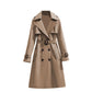 🏷️ Stilig fra jobb til middag | Midtlang, drapert trenchcoat for damer