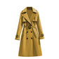 🏷️ Stilig fra jobb til middag | Midtlang, drapert trenchcoat for damer