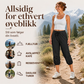 Lette hurtigtørkende capribukser for kvinner