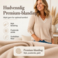 Elegant strikket topp for kvinner med kontrast-V-hals
