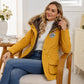 🧥 Koselig beskyttelse, god bevegelsesfrihet | Parka med hette og varmt fôr for damer