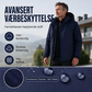 Vanntett herrejakke med hette og plysjfor